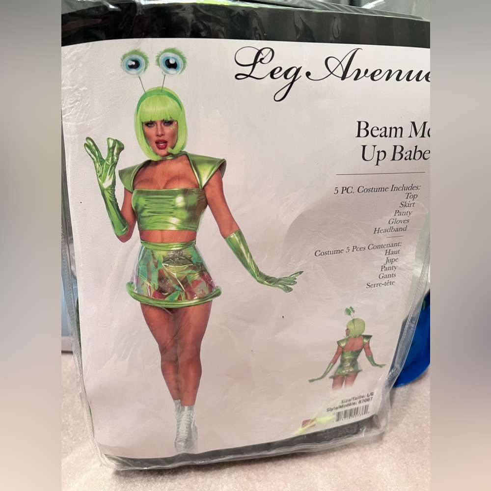 Alien Costume, Beam me up US Size Large